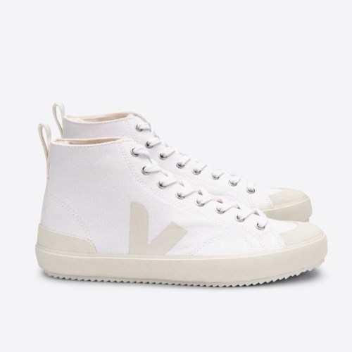 Veja Nova High Top Canvas Mens Trainers White UK 76568